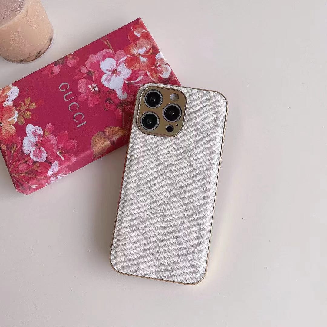 Gucci-inspired monogram case for iPhone 16 Pro Max