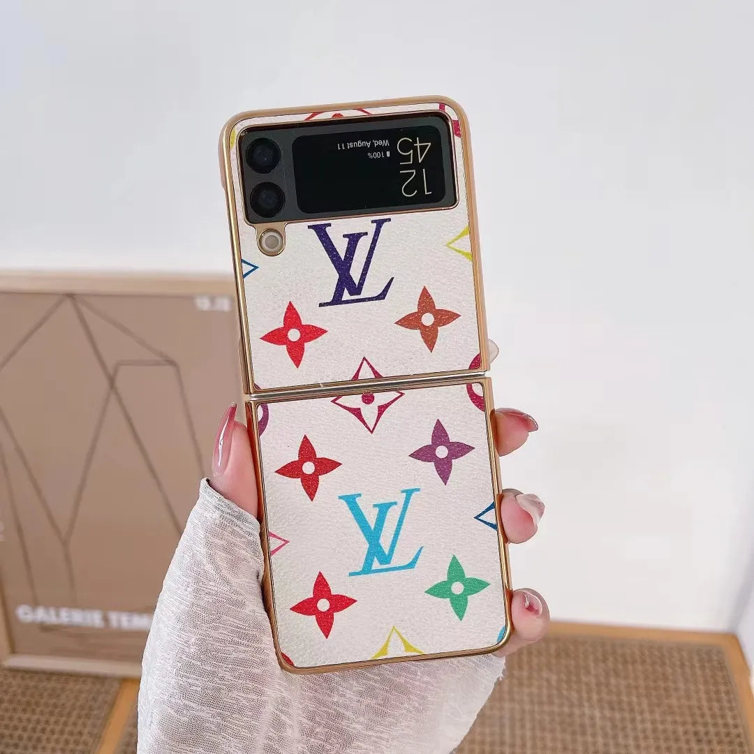 Louis Vuitton-inspired monogram wallet case for Galaxy z fold 3